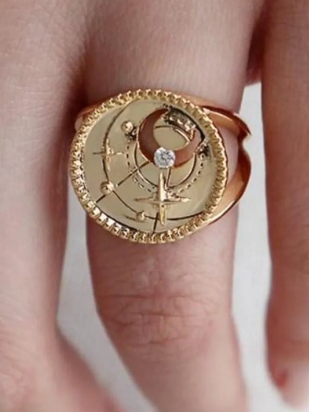 LIKE NEW. Wanderlust+co Birthstone Ring x 2